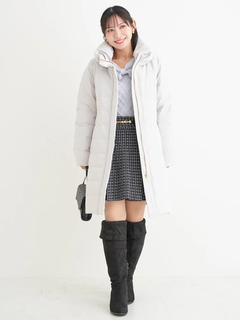 Re-J＆SUPURE(リジェイ＆スプル) |襟ボリュームロングダウンコート