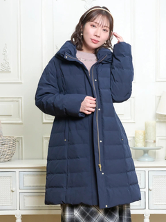 Re-J＆SUPURE(リジェイ＆スプル) |襟ボリュームロングダウンコート