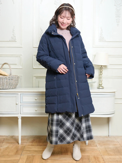 Re-J＆SUPURE(リジェイ＆スプル) |襟ボリュームロングダウンコート