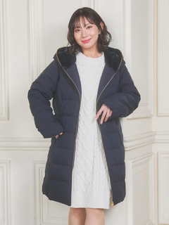 Re-J＆SUPURE(リジェイ＆スプル) |フェイクファーフードロングダウン