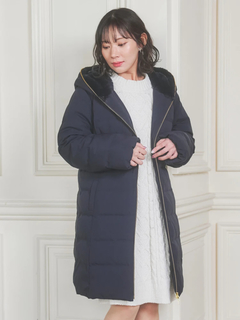 Re-J＆SUPURE(リジェイ＆スプル) |フェイクファーフードロングダウン