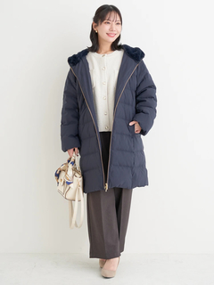 Re-J＆SUPURE(リジェイ＆スプル) |フェイクファーフードロングダウン