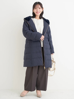 Re-J＆SUPURE(リジェイ＆スプル) |フェイクファーフードロングダウン