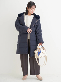 Re-J＆SUPURE(リジェイ＆スプル) |フェイクファーフードロングダウン