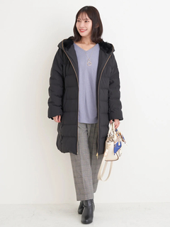 Re-J＆SUPURE(リジェイ＆スプル) |フェイクファーフードロングダウン