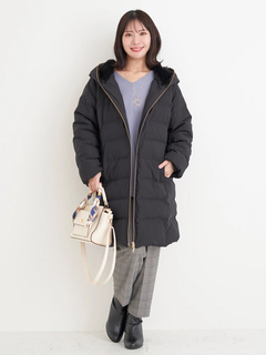 Re-J＆SUPURE(リジェイ＆スプル) |フェイクファーフードロングダウン