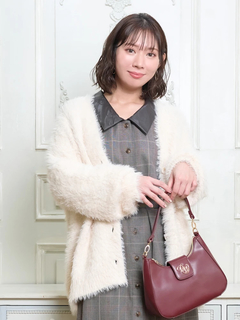 Re-J＆SUPURE(リジェイ＆スプル) |シャギーニットVネックゆるカーディガン