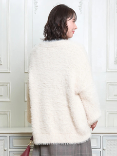 Re-J＆SUPURE(リジェイ＆スプル) |シャギーニットVネックゆるカーディガン