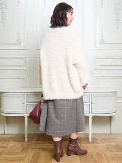 Re-J＆SUPURE(リジェイ＆スプル) |シャギーニットVネックゆるカーディガン