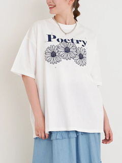 Re-J＆SUPURE(リジェイ＆スプル) |フラワー刺繍×ラインストーンTシャツ