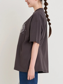 Re-J＆SUPURE(リジェイ＆スプル) |フラワー刺繍×ラインストーンTシャツ