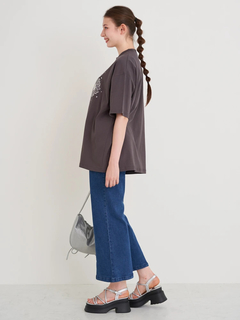 Re-J＆SUPURE(リジェイ＆スプル) |フラワー刺繍×ラインストーンTシャツ