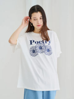 Re-J＆SUPURE(リジェイ＆スプル) |フラワー刺繍×ラインストーンTシャツ