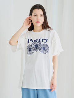 Re-J＆SUPURE(リジェイ＆スプル) |フラワー刺繍×ラインストーンTシャツ