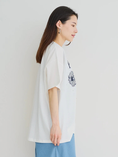 Re-J＆SUPURE(リジェイ＆スプル) |フラワー刺繍×ラインストーンTシャツ