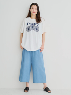 Re-J＆SUPURE(リジェイ＆スプル) |フラワー刺繍×ラインストーンTシャツ