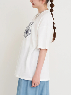 Re-J＆SUPURE(リジェイ＆スプル) |フラワー刺繍×ラインストーンTシャツ