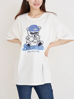 Re-J＆SUPURE(リジェイ＆スプル) |ニット帽クマ刺繍Tシャツ