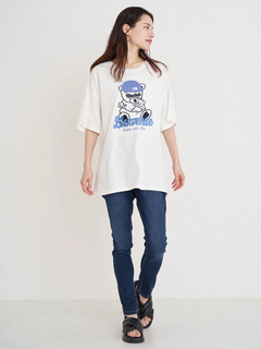 Re-J＆SUPURE(リジェイ＆スプル) |ニット帽クマ刺繍Tシャツ