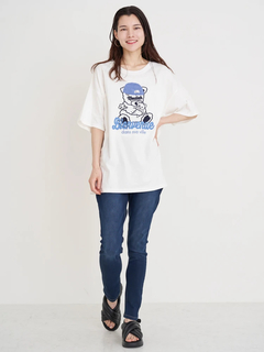 Re-J＆SUPURE(リジェイ＆スプル) |ニット帽クマ刺繍Tシャツ