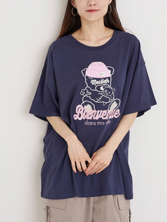 Re-J＆SUPURE(リジェイ＆スプル) |ニット帽クマ刺繍Tシャツ