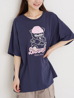 Re-J＆SUPURE(リジェイ＆スプル) |ニット帽クマ刺繍Tシャツ