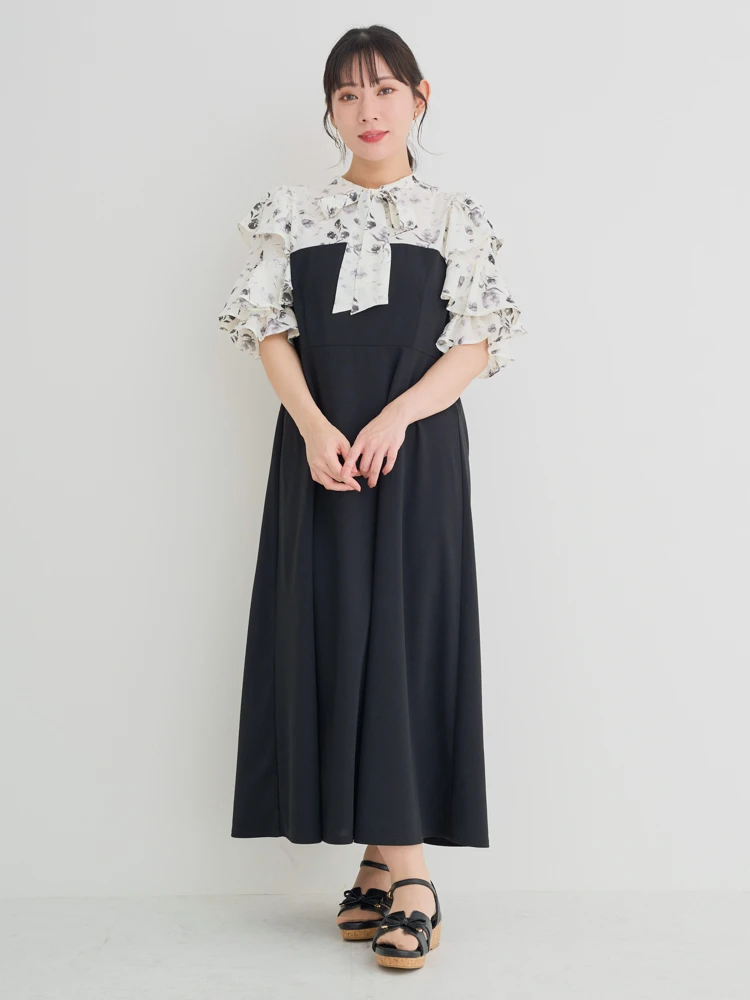 ボウタイドッキングワンピース | outlet | axes femme online shop