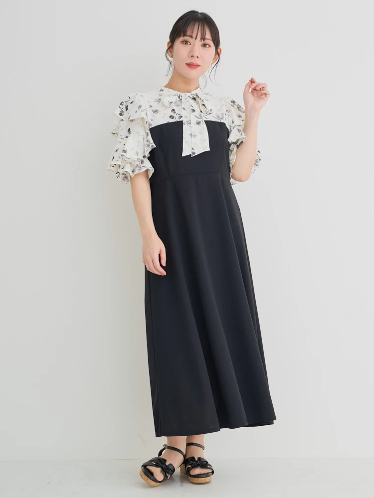 ボウタイドッキングワンピース | outlet | axes femme online shop