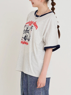 Re-J＆SUPURE(リジェイ＆スプル) |ドライブハンバーガープリントリンガーTシャツ