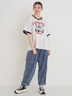 Re-J＆SUPURE(リジェイ＆スプル) |ドライブハンバーガープリントリンガーTシャツ