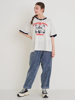 Re-J＆SUPURE(リジェイ＆スプル) |ドライブハンバーガープリントリンガーTシャツ