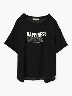 Re-J＆SUPURE(リジェイ＆スプル) |【接触冷感・吸水速乾】シボサテン５分袖ロゴTシャツ（セットアップ可）