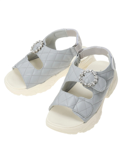 Re-J＆SUPURE(リジェイ＆スプル) |【la farfa SHOES/ラ・ファーファシューズ】ビジューバックル厚底スポーツサンダル