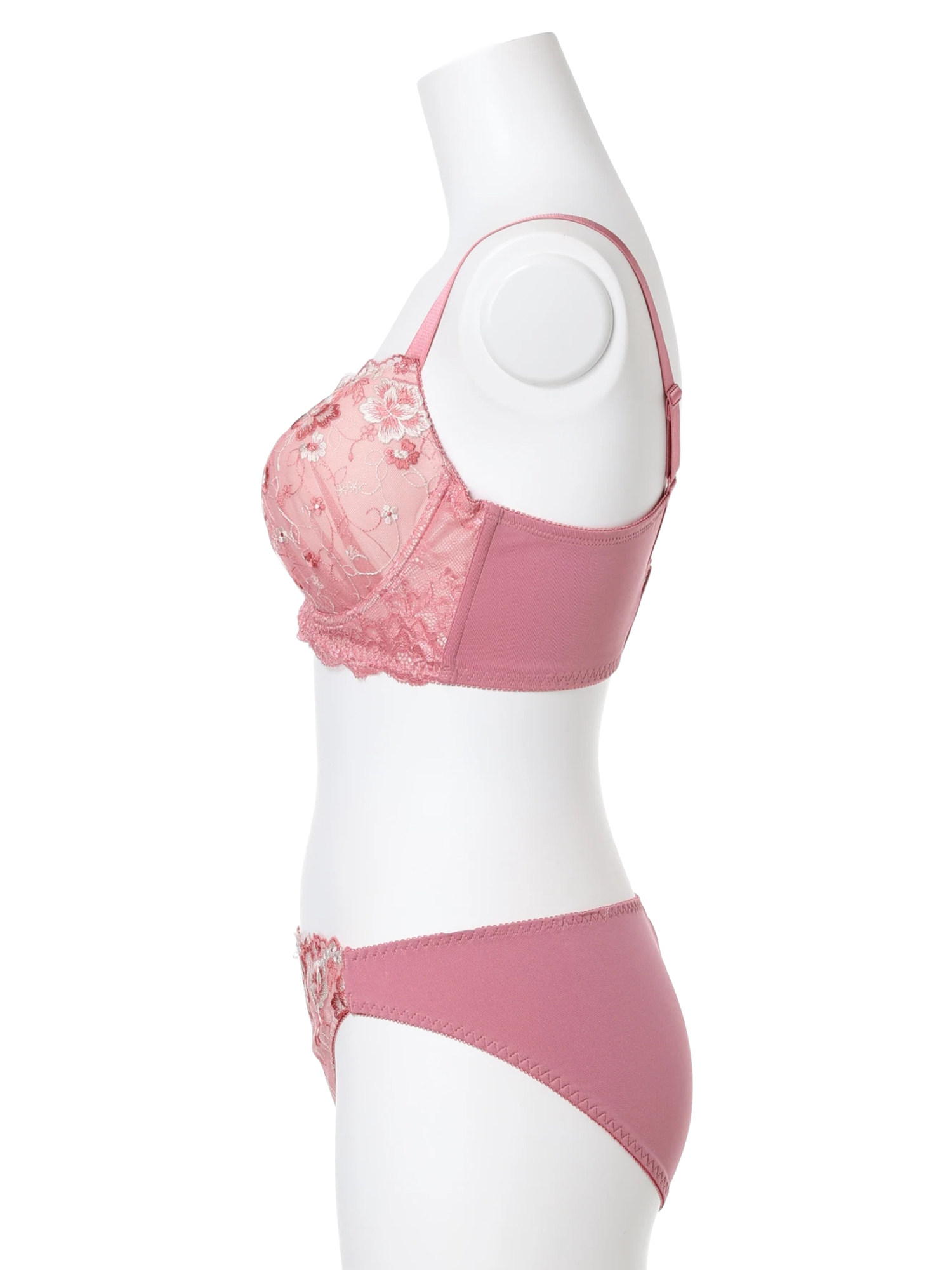 WEB限定/脇高】[D85-H95］フラワーレースブラ＆ショーツ