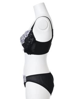 Re-J＆SUPURE(リジェイ＆スプル) |[D85-I95］【脇高】フェミニンプリントブラ＆ショーツ(モールドカップ)