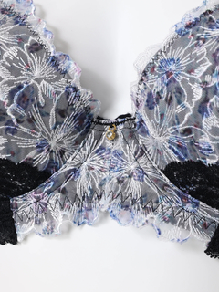 Re-J＆SUPURE(リジェイ＆スプル) |[D85-I95］【脇高】フェミニンプリントブラ＆ショーツ(モールドカップ)