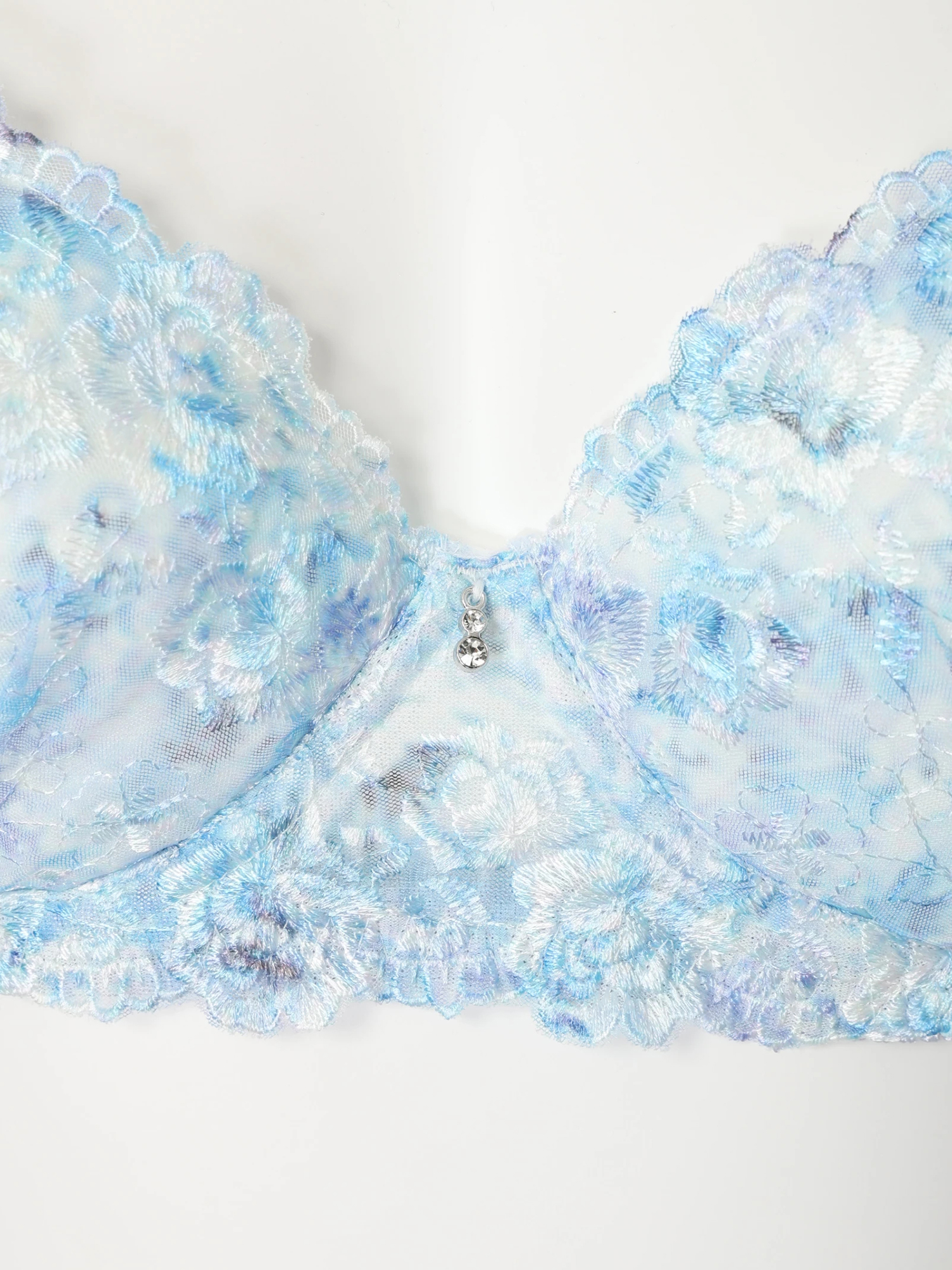 D85-I95]ロージーフラワープリントブラ＆ショーツ(バイリーン