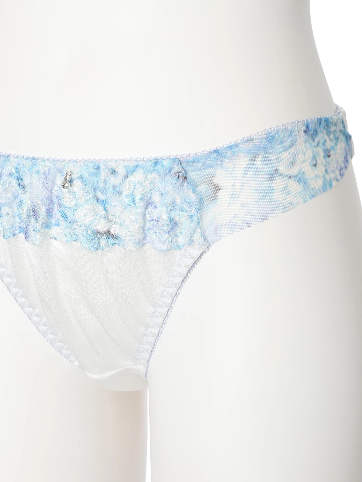 D85-I95]ロージーフラワープリントブラ＆ショーツ(バイリーン