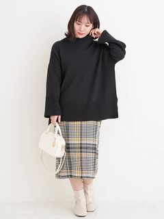 Re-J＆SUPURE(リジェイ＆スプル) |【Komachiコラボ】ツイードチェックナロースカート