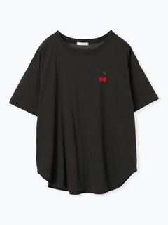 Re-J＆SUPURE(リジェイ＆スプル) |チェリー刺繍Tシャツ（無地・ボーダー柄）