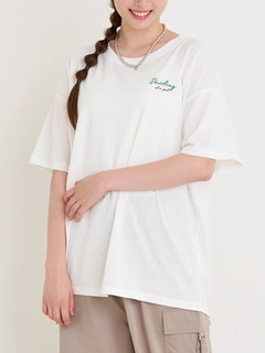 Re-J＆SUPURE(リジェイ＆スプル) |ロゴ刺繍×ロゴプリントTシャツ