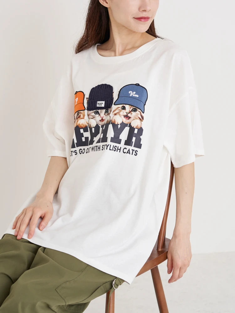 Re-J＆SUPURE(リジェイ＆スプル) |帽子×ネコTシャツ