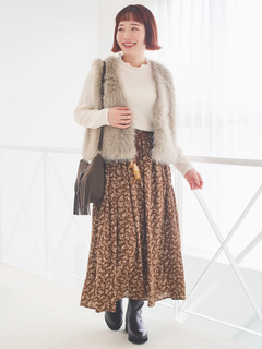 Re-J＆SUPURE(リジェイ＆スプル) |カットシャーリングプチハイネックトップス