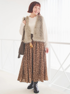 Re-J＆SUPURE(リジェイ＆スプル) |カットシャーリングプチハイネックトップス