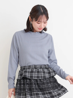 Re-J＆SUPURE(リジェイ＆スプル) |カットシャーリングプチハイネックトップス