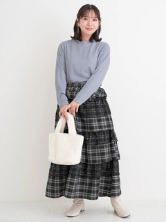 Re-J＆SUPURE(リジェイ＆スプル) |カットシャーリングプチハイネックトップス