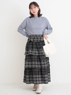 Re-J＆SUPURE(リジェイ＆スプル) |カットシャーリングプチハイネックトップス