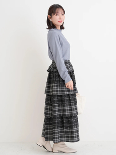 Re-J＆SUPURE(リジェイ＆スプル) |カットシャーリングプチハイネックトップス