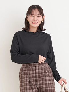 Re-J＆SUPURE(リジェイ＆スプル) |カットシャーリングプチハイネックトップス