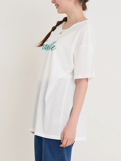 Re-J＆SUPURE(リジェイ＆スプル) |前後筆記体ロゴ刺繍Tシャツ